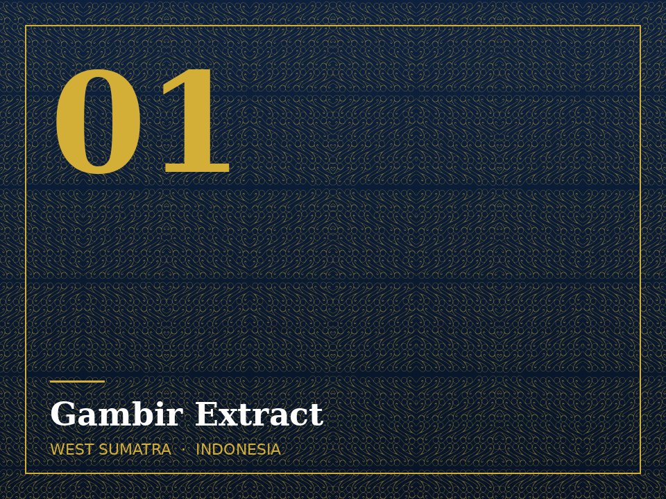 Gambir Extract - West Sumatra